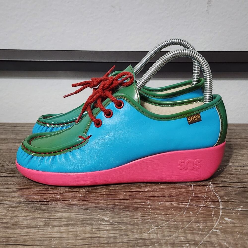 SAS Siesta Women's Tripad Comfort Moc Shoes Size 6 Medium Multicolor